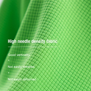 Ice feeling chequered cutout mesh single knitted jersey fabric